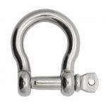 Customizable Anchor Steel Bow Shackle 300 Series High Rigidity Abrasion Proof for sale
