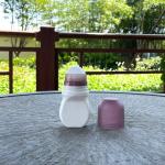 Flat 75ml Perfume Empty Roll On Bottle Colorful Underarm Deodorant Roller Bottle Container for sale