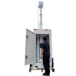 Mobile CCTV Surveillance Towers Security Solutions 6m Telescopic Mast For Parking Lot for sale
