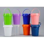 Smooth Surface Plastic Bucket with Screen Printing for Secure Food Packaging. for sale