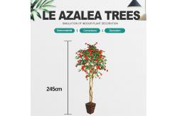 China Fiberglass Material Artificial Azalea Tree 245CM Indoor Decoration supplier