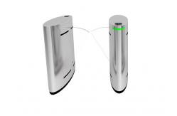China Electronic 304 Stainless Steel Flap Barrier Gate CE Approved With Barcode Scanner supplier