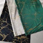 Soft Wrinkle Resistant Foiled Velvet Fabric Metallic Foil Fabric High Density for sale