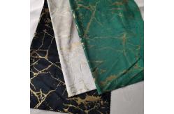 China Soft Wrinkle Resistant Foiled Velvet Fabric Metallic Foil Fabric High Density supplier