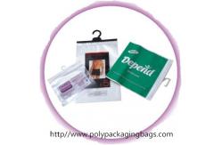 China Custom LDPE Plastic Hanger Bags Clothes Packaging Poly Bags supplier