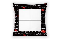 China Printable Sublimation Cushions Blank Love Pillow Case For Valentine'S Gift supplier