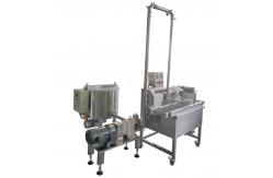 China Automatic Protein Cereal Bar Chocolate Coating Machine With Chocolate Melting Tank supplier
