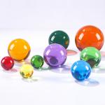 Custom large acrylic sphere transparent acrylic resin  Contact Juggling balls for sale