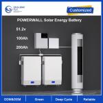 48V 100Ah 200Ah Home Energy Storage Battery 6000cycles 1C LiFePO4 Solar ESS for sale