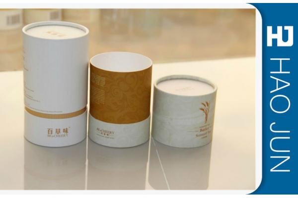 Recyclable Printed Cardboard Tubes , Paper Cylinder Packaging Boxes