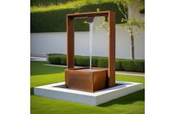 China Create Tranquil Setting Corten Steel Garden Water Features Big OEM supplier