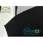 Black Woven Interlining Fabrics ( Etretelas ) With Double Dot PA Coating for sale