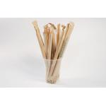 12x210mm Pointed Plant Based Plastic Straws With Paper Wrap Beverage Stores for sale