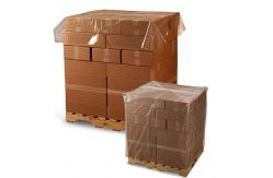 China Plastic 1-4 Mil Clear LDPE Pallet Cover With Custom Logo Printing supplier