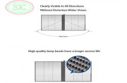 China Window Clear GOB LED Display Advertising Sign Screen For Interior supplier