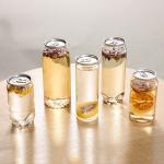 350ml PET Transparent Soft Drink Can Empty Plastic Soda Beverage Can With Easy Open Lid for sale
