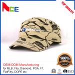 Flat Embroidery Camo Military Cadet Cap Adjustable For Unisex 56-60cm