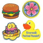 Custom Logo Embroidery Badges Patch Iron On/Sew On For Bags Jacket Clothing for sale
