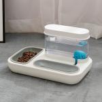 Automatic Water Feeding Cat Double Bowl Prevent Upsetting for sale