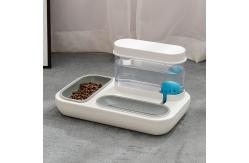 China Automatic Water Feeding Cat Double Bowl Prevent Upsetting supplier