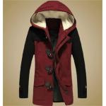 Fleece Fabric Men Winter Hooded Anorak Jacket Breathable Anti Wrinkle for sale