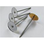 China 4 Galvanized Steel Cup Head Weld Pins With Paper Washer Used For Fastening Thermal Insulation factory