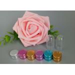 Silver ISO9001 Clear Pill Bottles With Aluminum Bullet Cap for sale