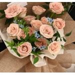 New Exquisite Color Linen Roll Flower Packaging Paper for sale