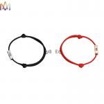 Handmade Braided SS304 Couple Bar Name Bracelet For Lover for sale