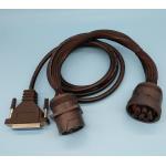Deutsch 9 Pin J1939 Female to DB25 Female and J1939 Male Splitter Y Cable for sale
