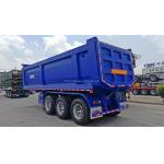 CIMC Hydraulic Dump Truck 3 Axle Front Axle Can Be Lifted Back Flip Semi-Trailer Side Tipper Dump Truck for sale