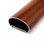 Oval CNC Aluminum Extrusion Profiles For Handrail Railing Spraying Surface