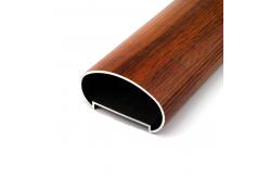 China Oval CNC Aluminum Extrusion Profiles For Handrail Railing Spraying Surface supplier