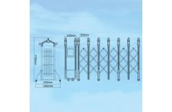 China SUS304 Electric Retractable Door Aluminum Folding Factory Gate supplier