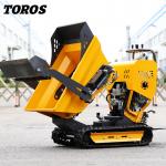 Rubber Track Gasoline Mini Dumper 500kg Strong Climbing Ability for sale