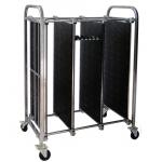 PCB Circulation ESD Trolley Handle Adjustable Customized ESD PCB Storage Circulation Trolley Cart for sale