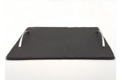 China 40cm x 30cm Stone Serving Tray , Rectangular Serving Tray With Handles supplier