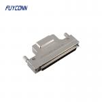 Straight Dust 100pin Solder SCSI Connector DB Male Type W/ Metal Cover for sale