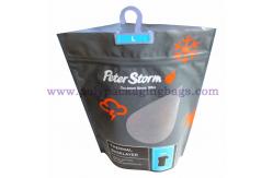 China 200 Micron Plastic Zipper Packing Bags With Bottom Gusset supplier