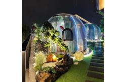 China PC Transparent Dome House Clear Bubble Tents With Lighting System And UV Protection supplier