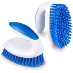 2 Pack Stiff Bristle Grout Scrubber Brush For Cleaning Shower 0.3mm Filament for sale