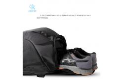 China Black Badminton Racket Bag Backpack Jacquard Polyester Lightweight supplier