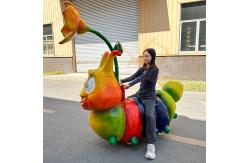 China Amusement Park Ride on Dinosaur Electric Scooter with Steel Frame and Remote Control supplier