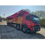 EURO V Emission Standard Used Concrete Pump Truck with 120-180m3/h Output and Red Color for Construction Site Projects for sale