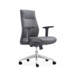 MID Back Leather Visitor Chair PU/Pvc Upholstery For Office Meeting Room for sale