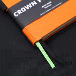 A5 Pu Leather Hardcover College Ruled Notebook With Convenience Back Pocket