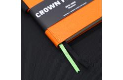 China A5 Pu Leather Hardcover College Ruled Notebook With Convenience Back Pocket supplier