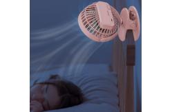 China Corded Electric Rechargeable Clip Fan 0.2Kg Push Button Control supplier