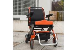 China Lithium Battery Lightweight Electric Wheelchair Foldable With Rigid PU Tyre supplier