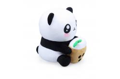 China PP Cotton Stuffed Milk Tea Cup Panda Plush Toy supplier